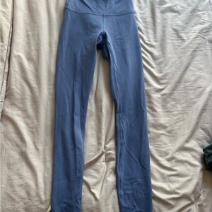 Lululemon Athletica Blue Leggings High Waist Performance